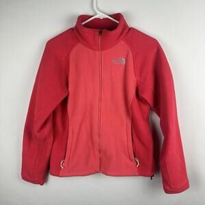 North Face Women’s Jacket S Pink‎ Fleece Full Zip Pockets